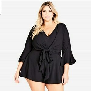 Black playsuit romper